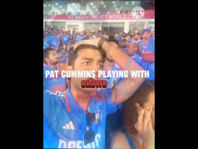 Pat cummins played with Indian crowd