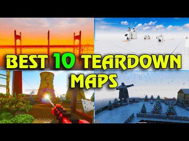 Top 10 teardown maps | The best mods for Teardown and super ramp   Teardown gameplay