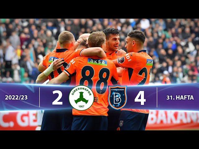 Bitexen Giresunspor (2-4) Medipol Başakşehir - Highlights/Özet | Spor Toto Süper Lig - 2022/23