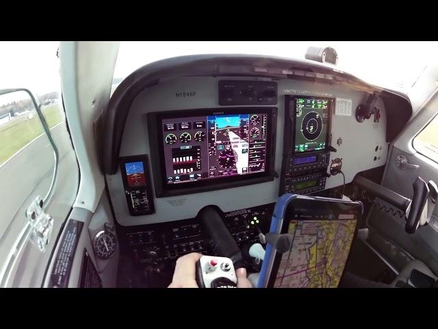 Crosswind Landing-Cockpit View