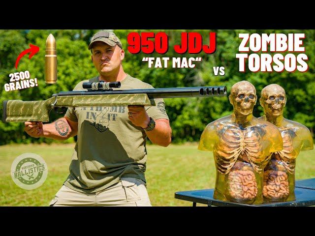 950 JDJ FAT MAC vs Zombie Torsos (The World’s Most Powerful Rifle!!!)