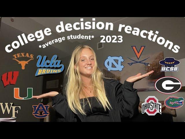 COLLEGE DECISION REACTIONS 2023 (20 COLLEGES!!!)