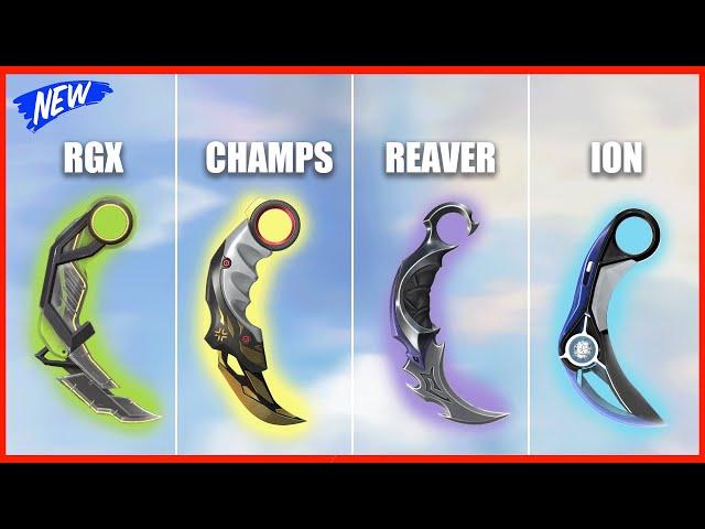 The Best Karambit in VALORANT? RGX vs Champions vs Reaver vs ION