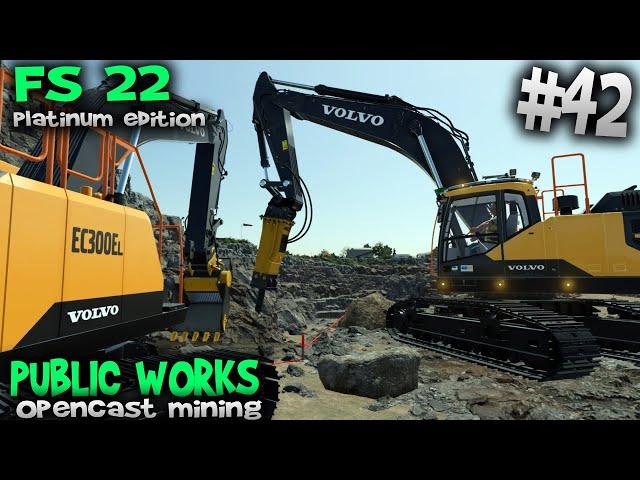 Opencast mining Publicwork  Farming Simulator 2022