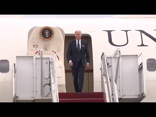 President Biden arriving in Scranton