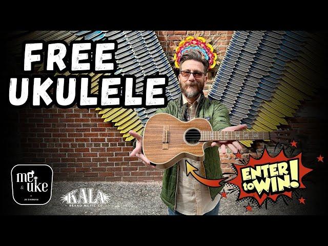 FREE Kala KA-SA-TE-C Solid Acacia Tenor Acoustic / Electric Ukulele -  Giveaway from "Me & Uke"