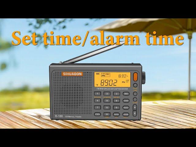 SIHUADON R-108 set time and alarm time