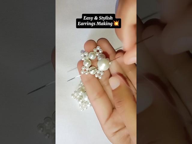 Diy a Pearl Earrings Tutorial #diy #shorts #viralvideo #handmade #beadscraft #diyjewelry