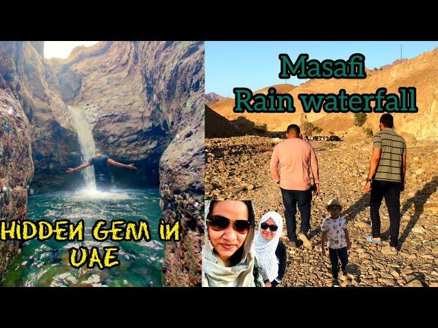 Hidden place in khorfakkan| Natural waterfall in UAE| Masafi Rain waterfall