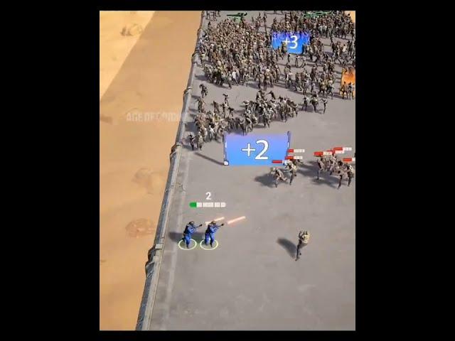 Age of Origins game ads '3' They Are Coming Count Masters Soldiers shooting zombies