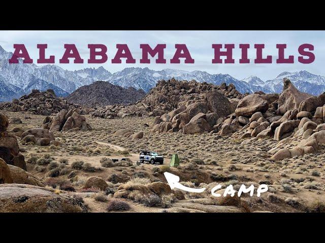 We found the BEST DISPERSED CAMP SITE in Alabama Hills