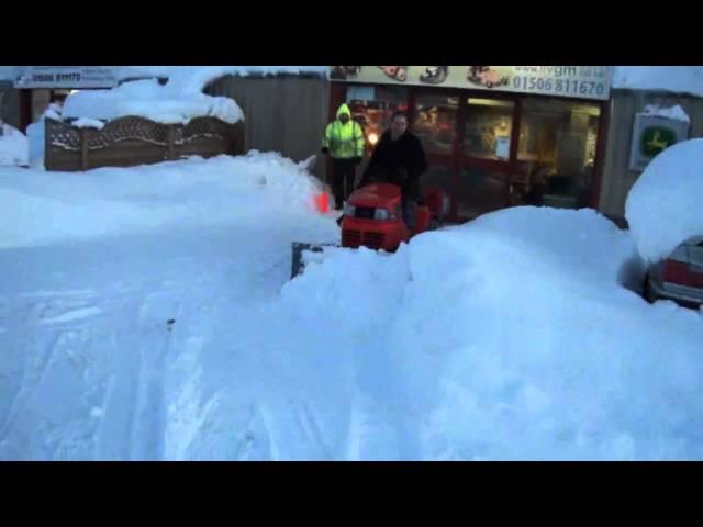 Kubota and snowplough 1