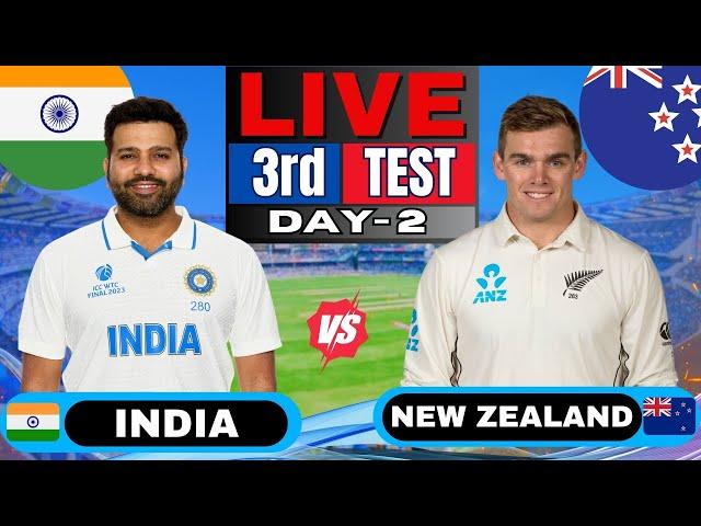  IND vs NZ Test: India vs New Zealand, 3rd Test Day 2 | Live Score & Commentary | IND vs NZ Live