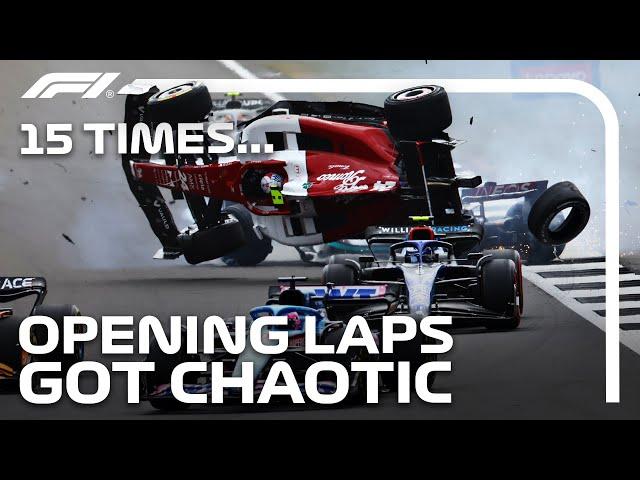 15 Times Opening Laps in F1 Were Pure Chaos