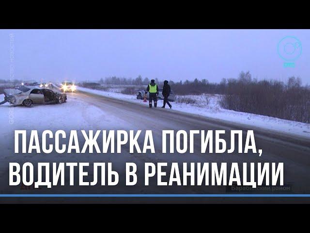 Водитель в реанимации, пассажирка погибла. Смертельная авария произошла под Барабинском