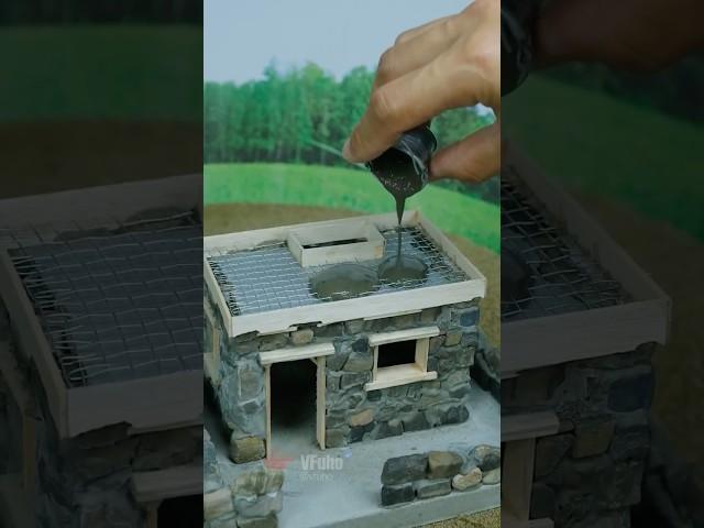 I Made a House with Tiny Bricks – The Result Will Shock You! #vfuho #miniature #house #diy