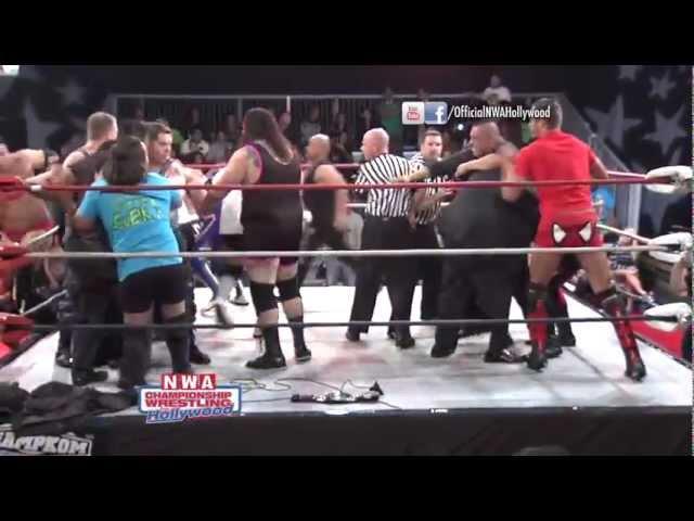 Los Bandidos brawl with The Tribe! - NWA Hollywood (5/20/12)