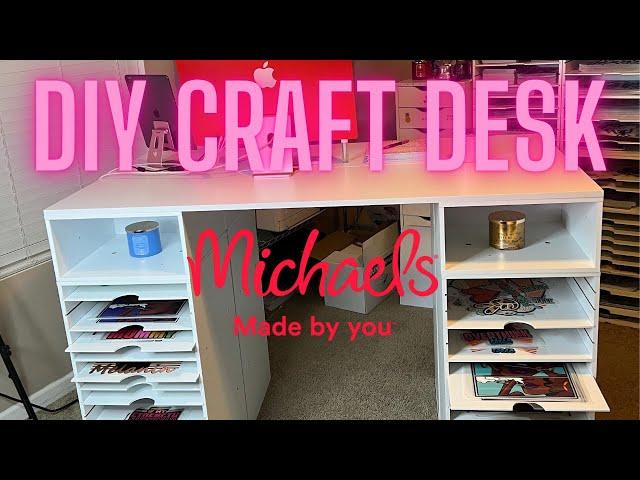 DIY Craft Desk From Michaels Craft store by Simply Tidy Modular