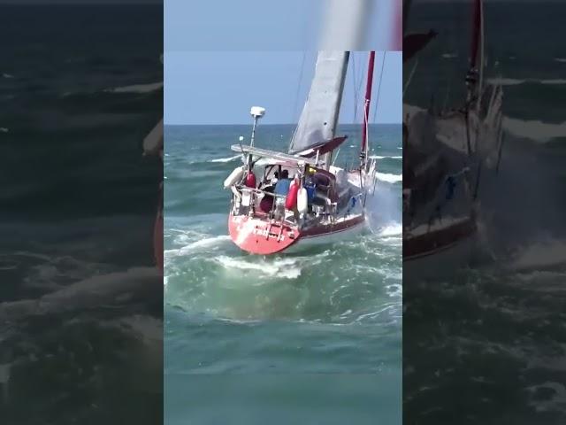 выход в море зимний яхтинг open sea storm