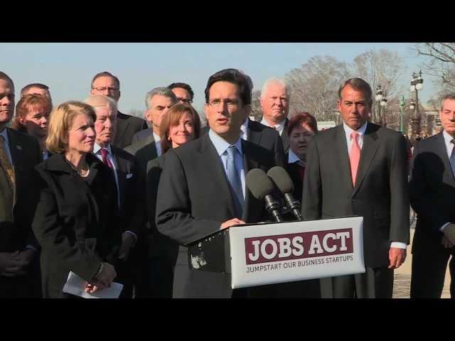 House Republican Press Conference on the JOBS Act (Jumpstart Our Business Startups Act)