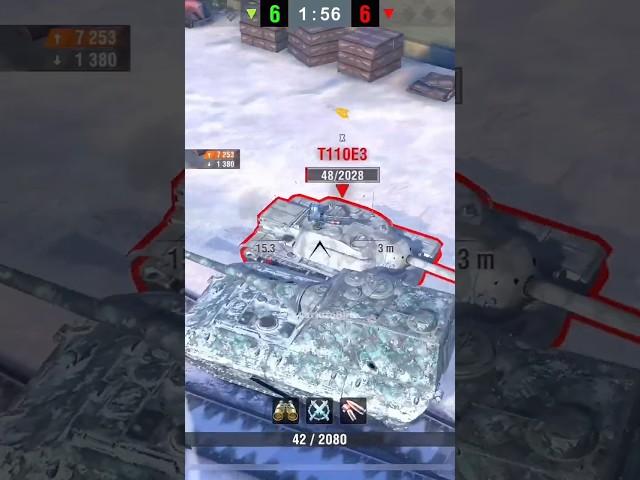 Jagdpanzer E100 | 3 Kills & 7299  DMG | #worldoftanksblitz #wotblitz #shorts #танки