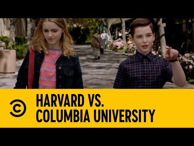 Harvard Vs. Columbia University | Young Sheldon | Comedy Central Africa