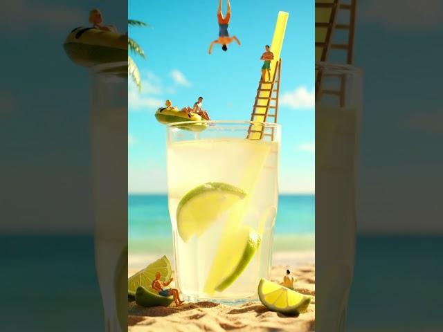 Currently diving into a pool of chilled lemon juice - the ultimate refresher!