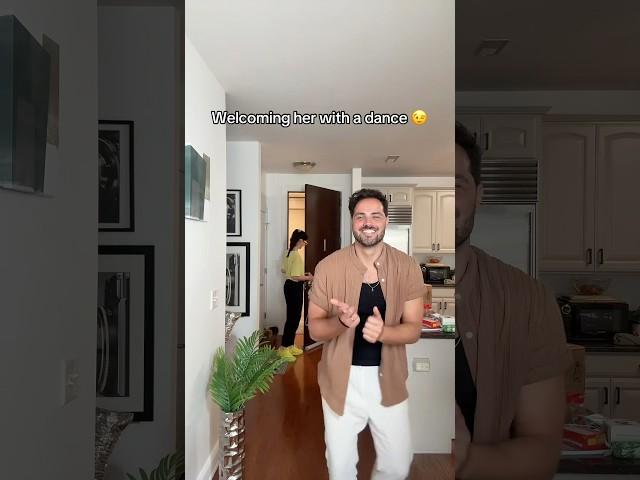 Surprising her  #shorts #couple #dance #viral