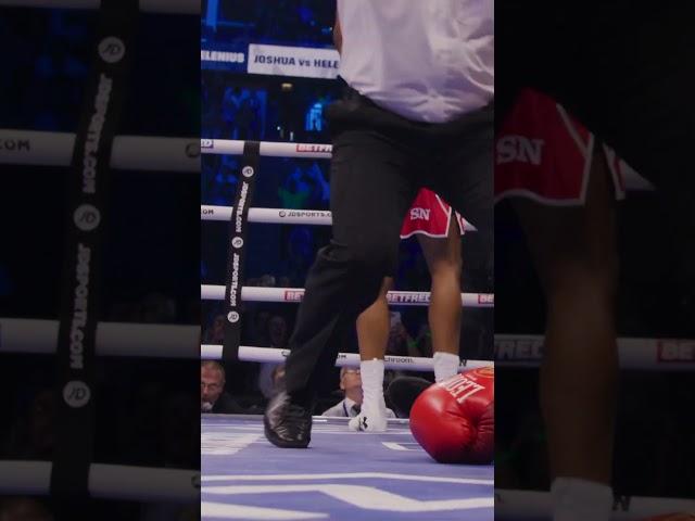 Amazing KO by Anthony Joshua with Leone Sport boxing gloves.  #MadeInItaly #BoxingGloves