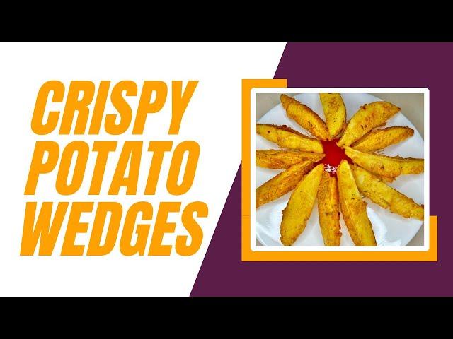 How to make Crispy Potato Wedges , no oven | Crispy Potato wedges | Easy Tasty Snack Recipe