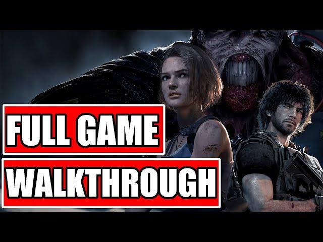 RESIDENT EVIL 3 REMAKE FULL GAME Walkthrough | No Commentary