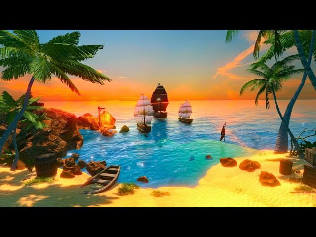 Sail the Seas: Pirate Ship Music & Ocean Sounds for Relaxation and Focus - SoundScape Fantasy