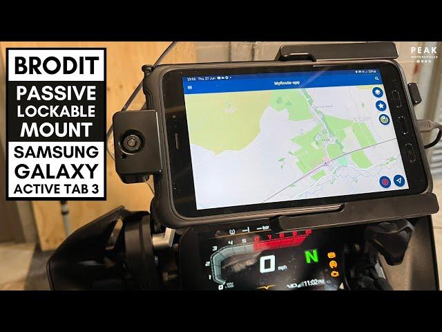 Gear: Brodit Passive Lockable Mount for a Samsung Galaxy Active Tab 3 4K