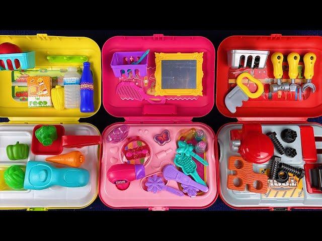 9 Minutes Satisfying with Unboxing Tool Box ,Cosmetic Box PlaySet Review Toys | ASMR