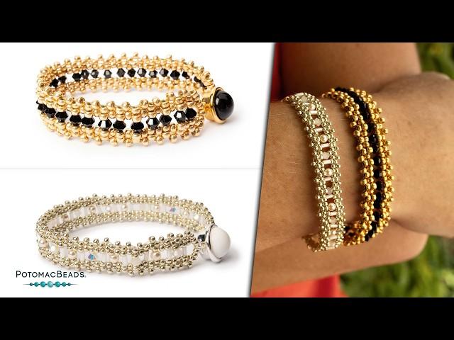 Rotterdam Bracelet - DIY Jewelry Making Tutorial by PotomacBeads