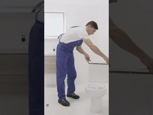 Установка унитаза-компакта: видеоинструкция #cersanit #ремонт #видеоинструкция