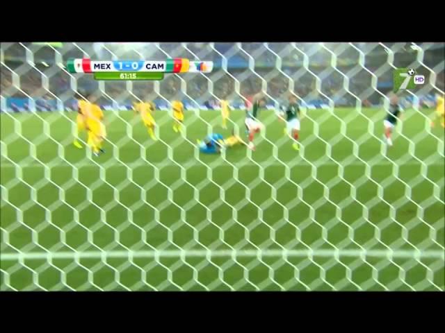 Gol de Oribe Peralta vs Camerún - Narración de Martinoli - Brasil 2014