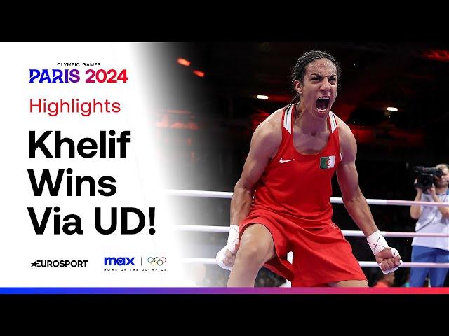 Algeria's Imane Khelif through to Olympic semi-finals  | #Paris2024 #Olympics