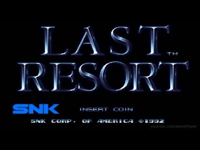 Last Resort 1992 SNK Mame Retro Arcade Games