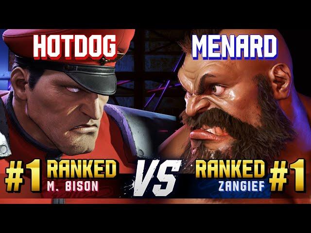 SF6 ▰ HOTDOG29 (#1 Ranked M.Bison) vs MENARD (#1 Ranked Zangief) ▰ High Level Gameplay