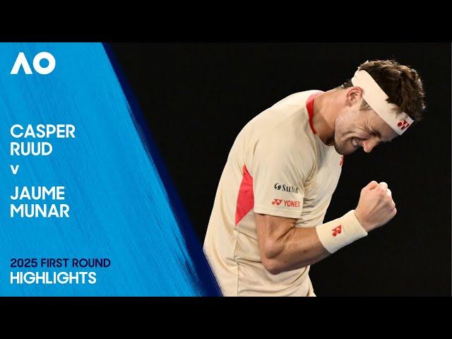 Casper Ruud v Jaume Munar Highlights | Australian Open 2025 First Round