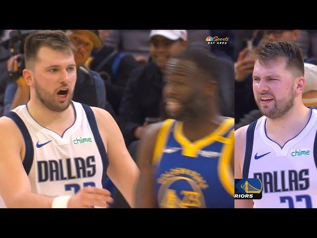 Luka Doncic tells Draymond to shut up after telling Warriors fan to "shut up p**sy" 