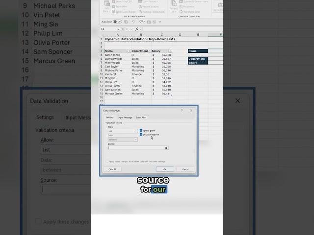 Easier Data Validation with Dynamic Drop-down List in Excel