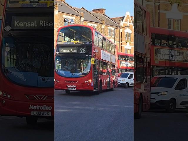 VW1255 - LK12ADX on Route 28 entering Kensal Rise #2024 #foryou #bus #trending #viral #shorts #video