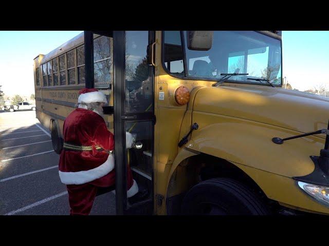 Santa Claus visits Douglas County School District