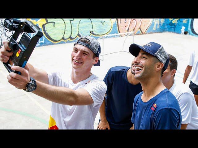 F1 Drivers Max Verstappen Vs Daniel Ricciardo in FUTSAL!