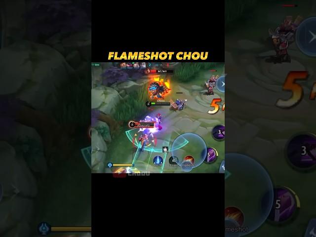 FLAMESHOT CHOU IS OP!! (please try) #chou #mlbb #choou #shorts