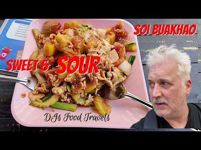 Sweet and Sour Taste in Soi Buakhao Thailand