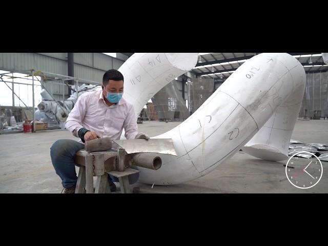 How to craft a stainless steel sculpture by hand forging?