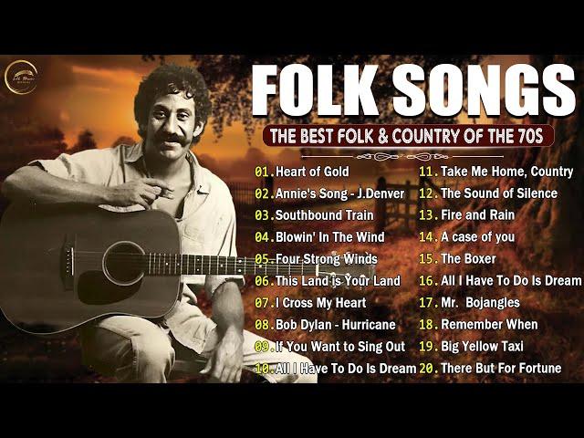 American Folk Songs  The Best Folk & Country of the 70s  Country Folk Music